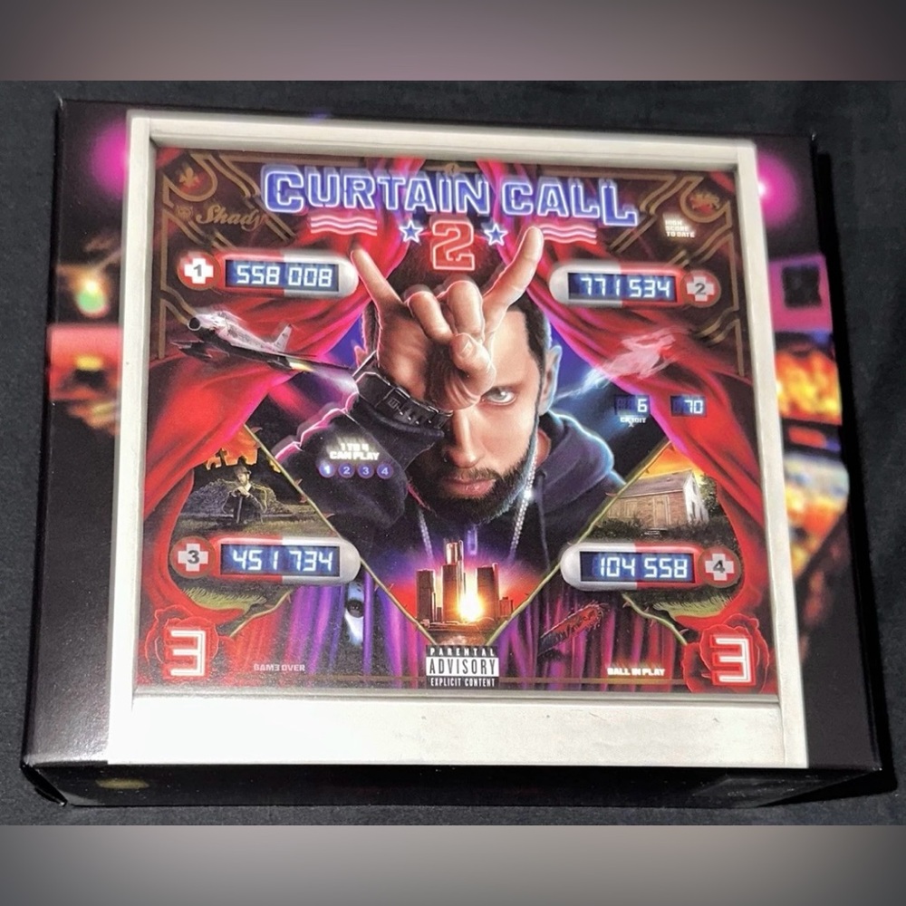 *EMPTY BOX* Eminem Curtain Call 2 Arcade Themed Box Official Rare LMTD Edition